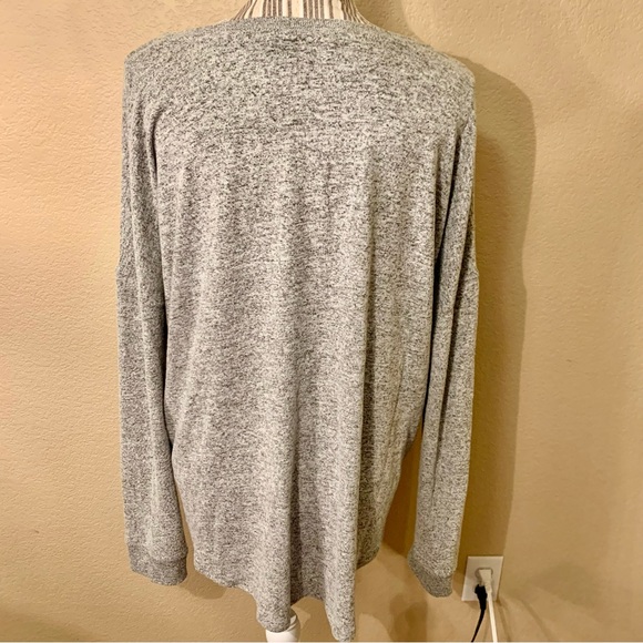 Free Press Sweatshirt Large “No Sleep Club” Script Oversized Rayon Poly Spandex - Picture 6 of 15
